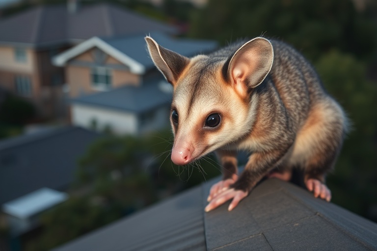 Possum in Sunshine residential area